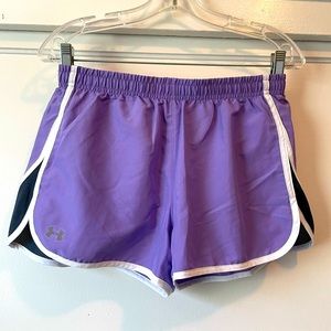 Lilac Under Armour running shorts